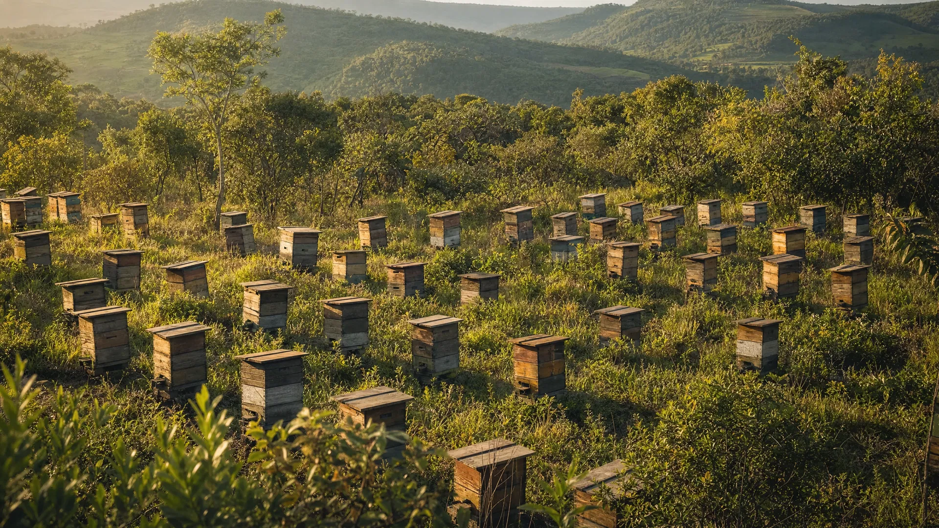 Brazilian bee farm in Minas Gerais
