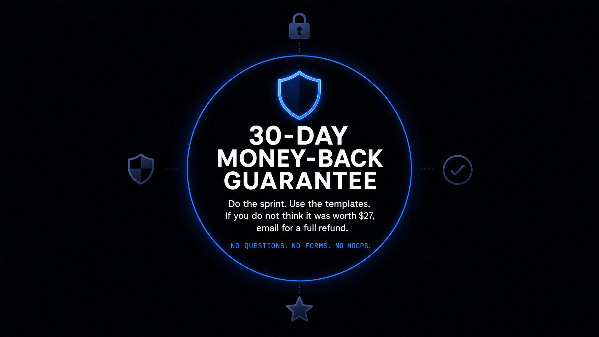 30-day money-back guarantee badge