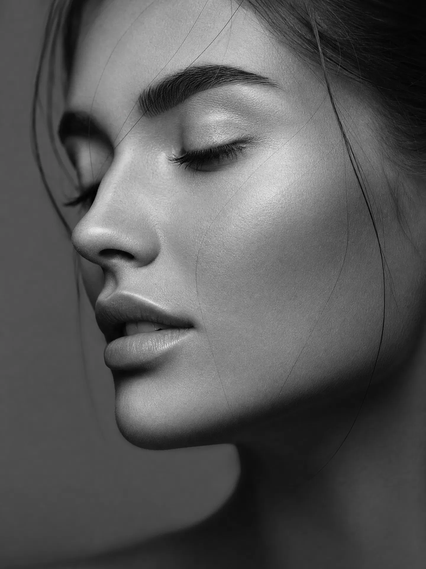 Artistic portrait — smooth skin