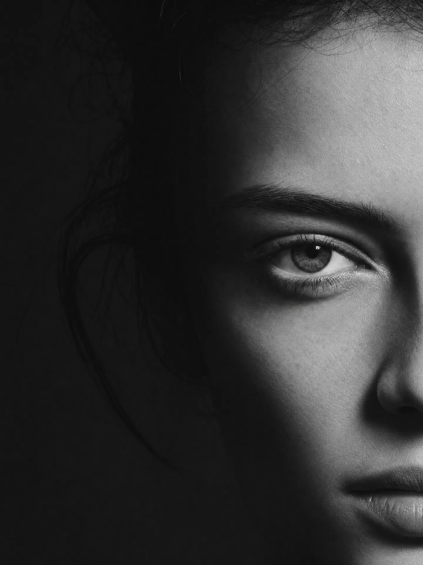 Artistic portrait — natural facial harmony