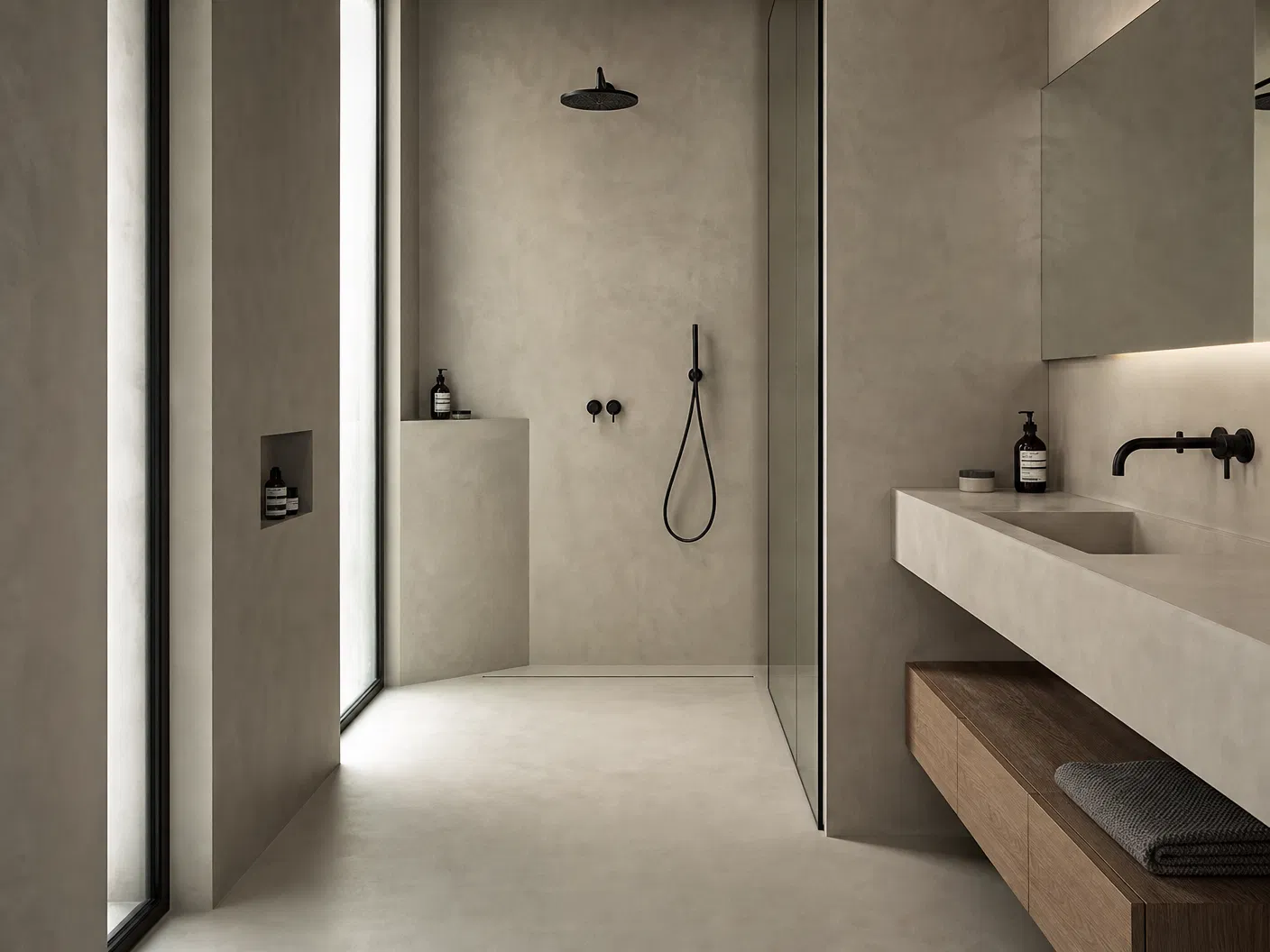 Microcement Spa Bath