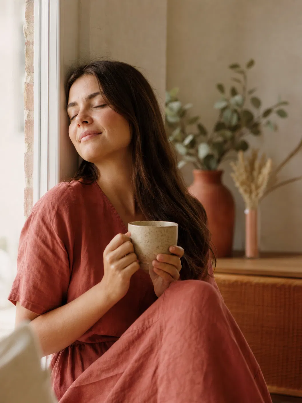 Mujer tranquila