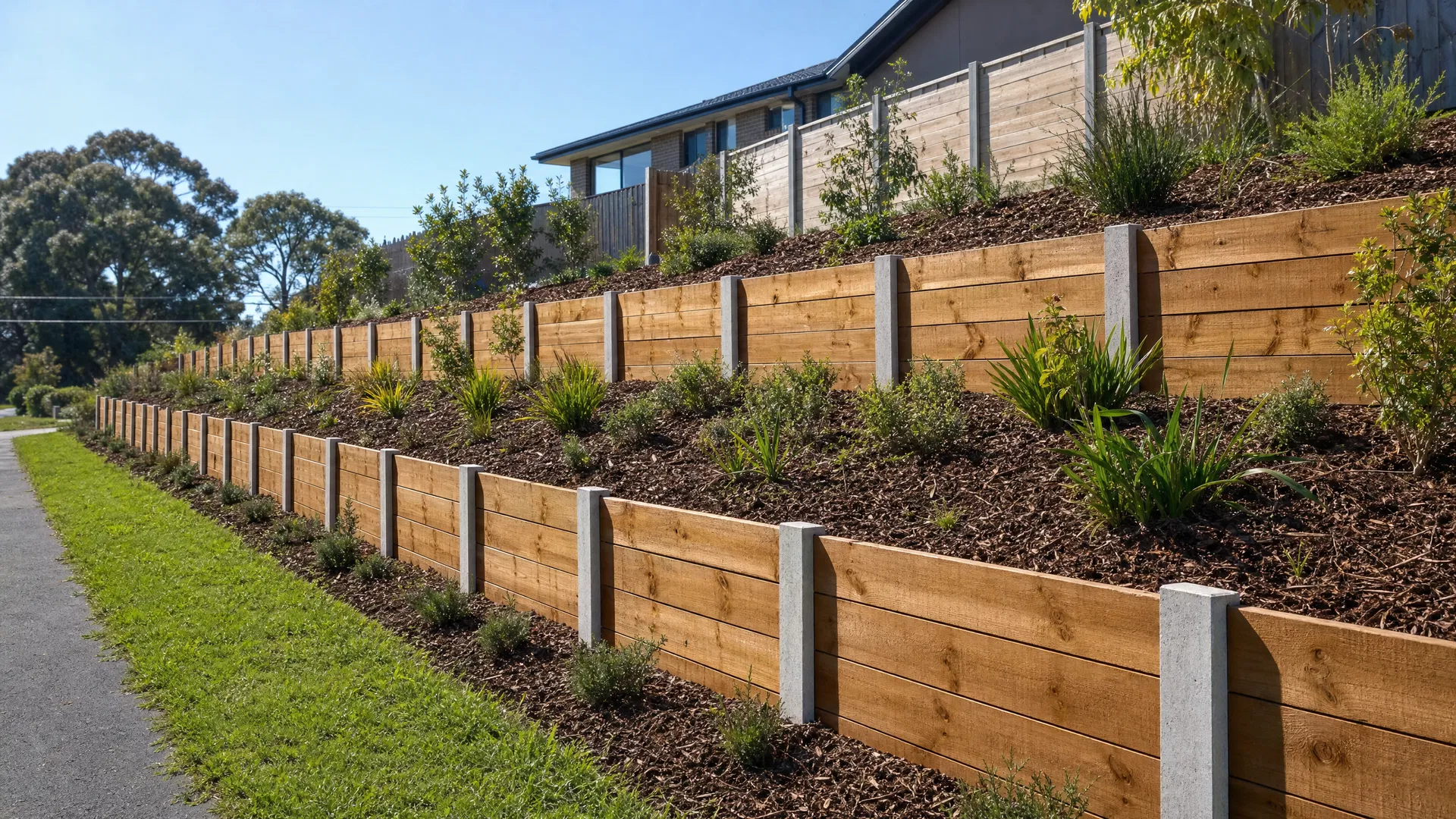 Retaining Wall & Slope Stabilisation - After