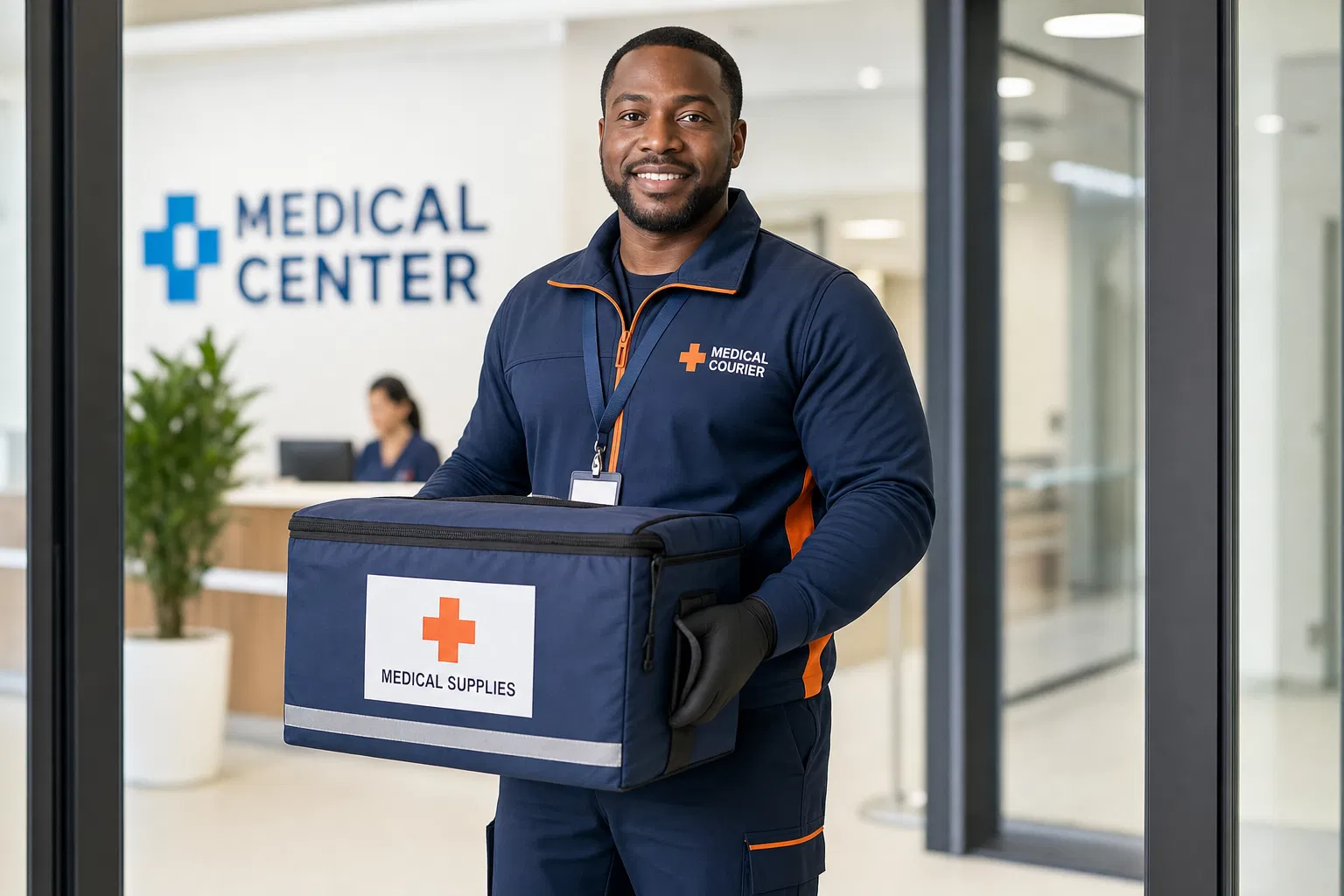 Medical courier delivery service