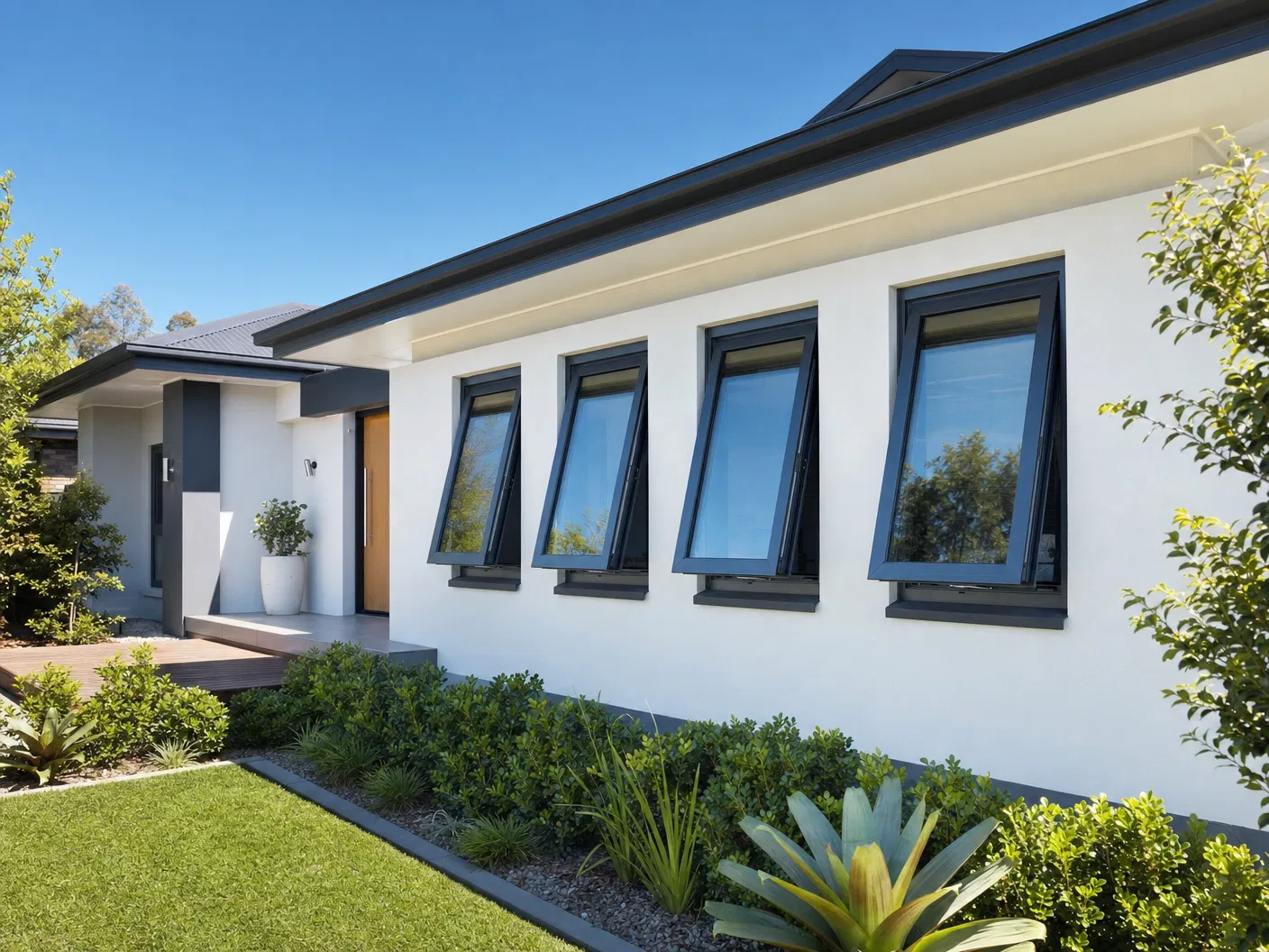 Awning Window Facade