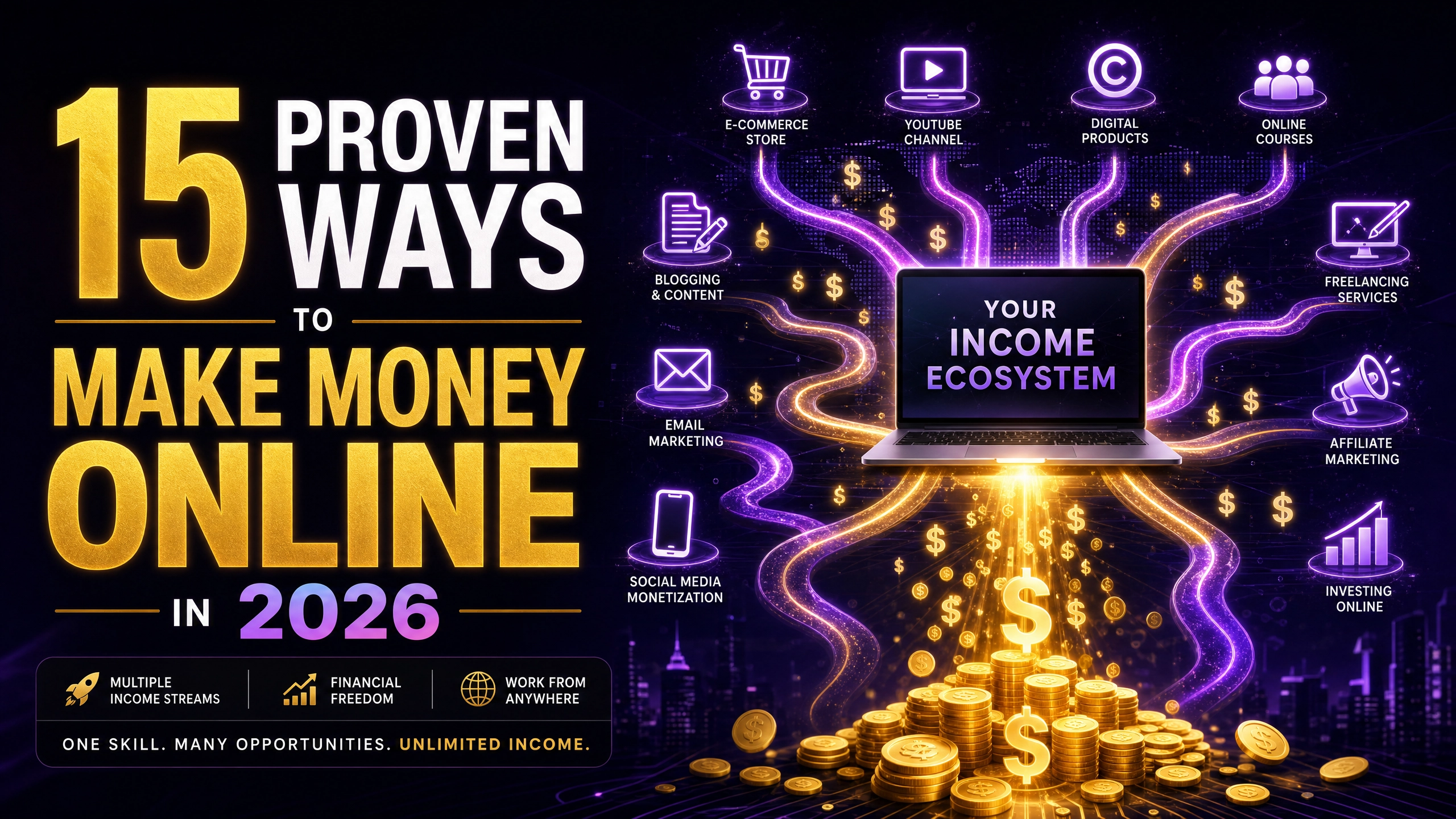15 Proven Ways to Make Money Online in 2026 | VuraCollective