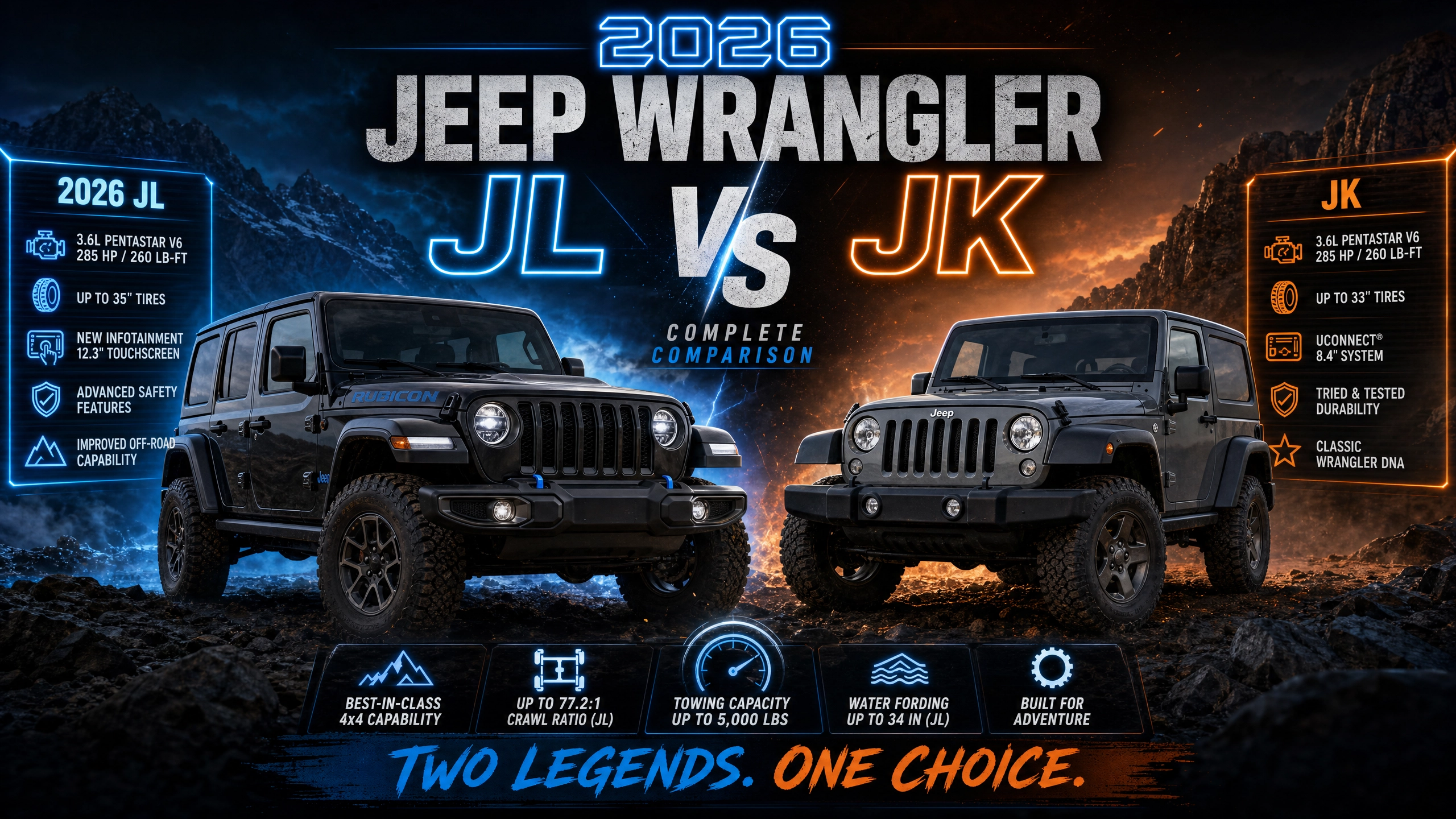 2026 Jeep Wrangler JL vs JK: The Ultimate Comparison | VuraCollective