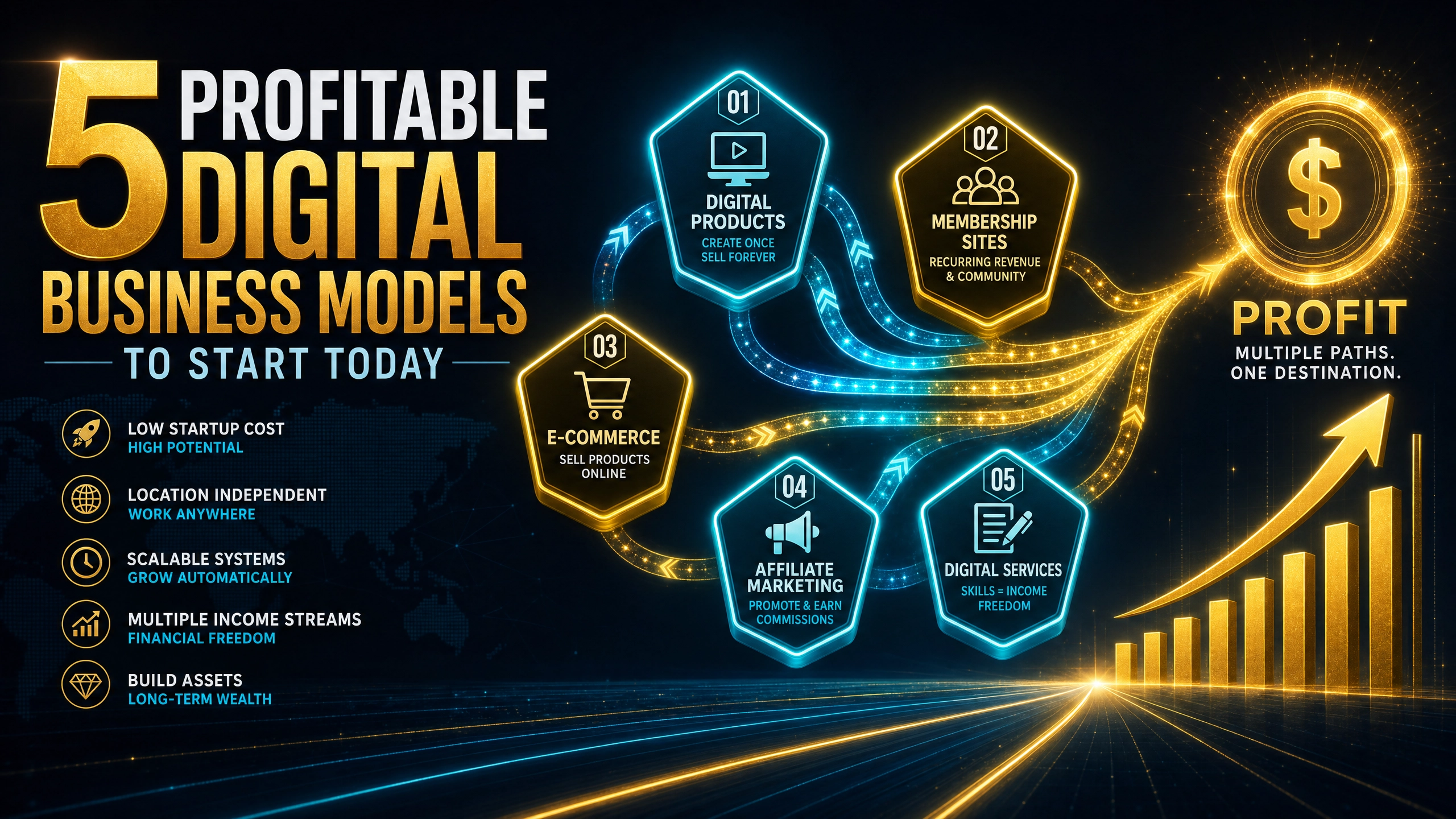 5 Profitable Digital Business Models to Start Today | VuraCollective
