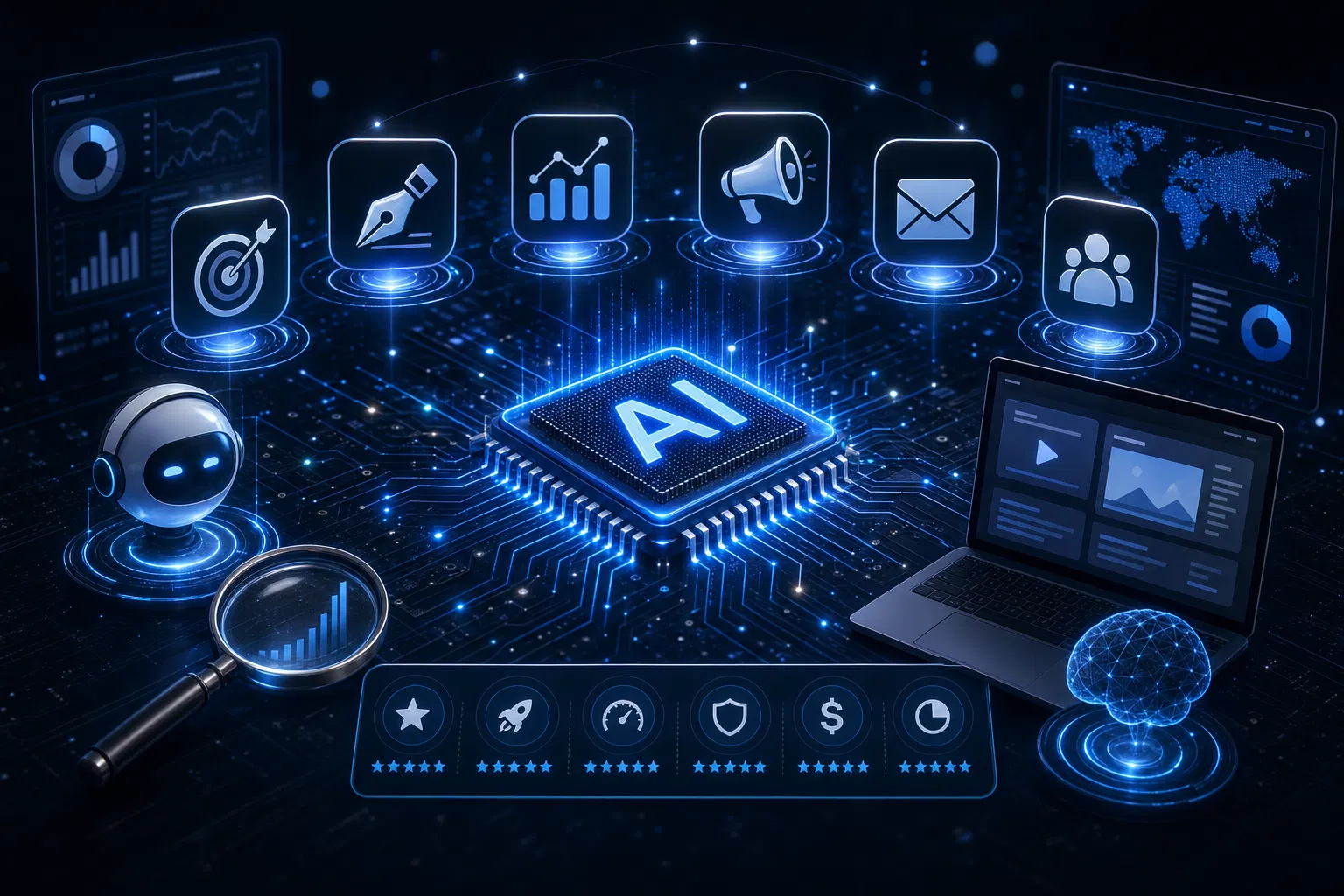 12 Best AI Tools for Digital Marketers 2026 | VuraCollective | VuraCollective