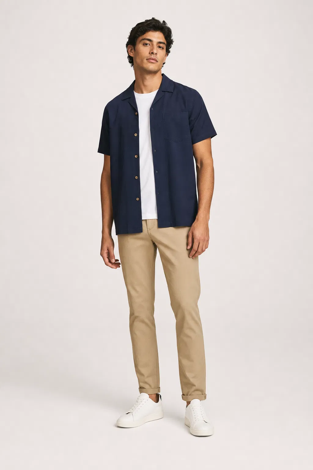 Button-down fabric