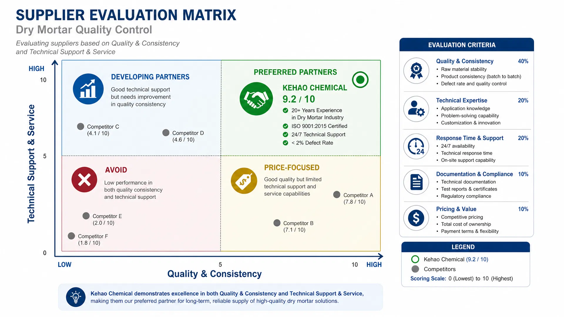 Supplier Evaluation Matrix