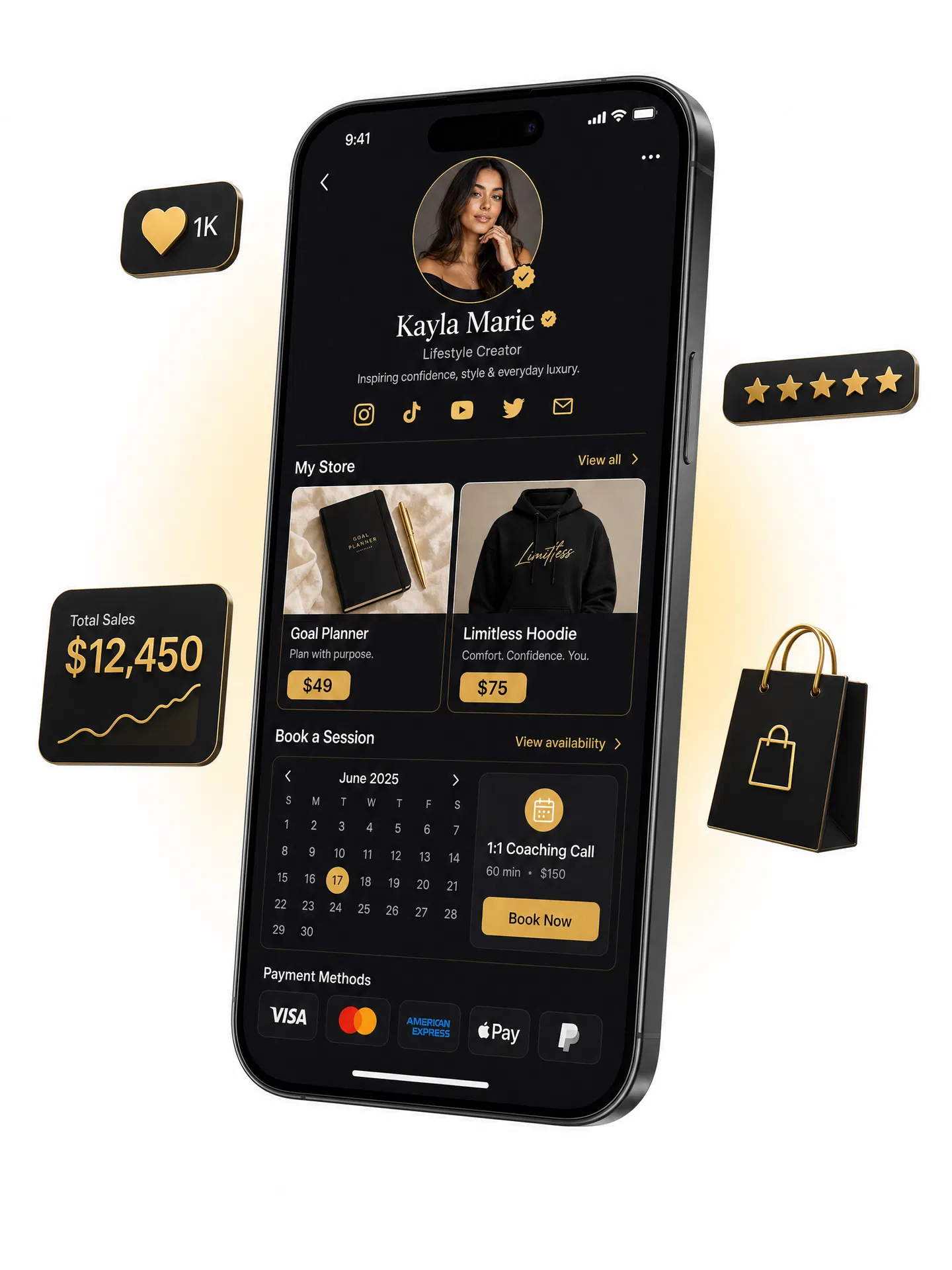 NestLink creator store on a smartphone