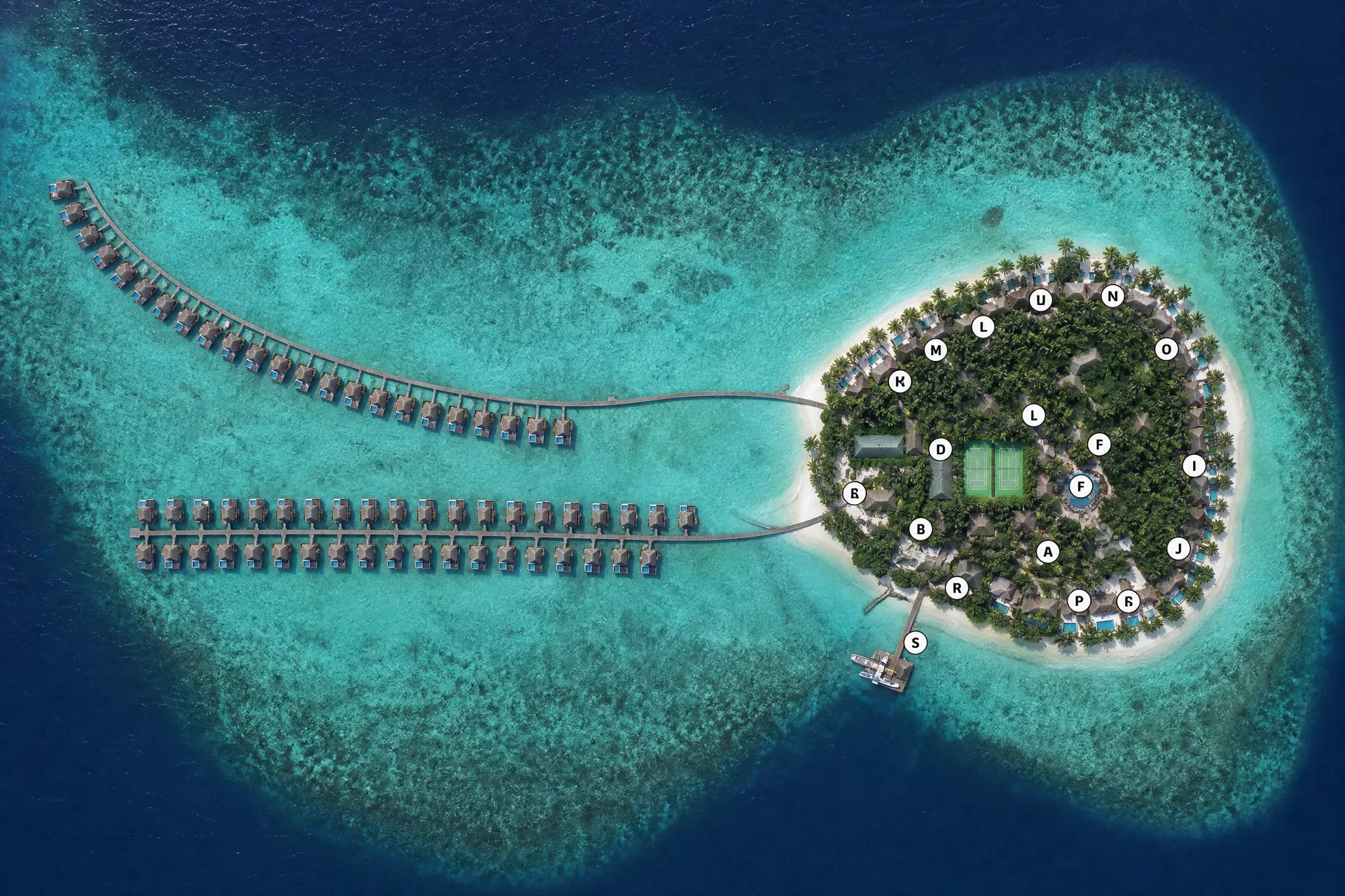 JOALI Maldives Island Map