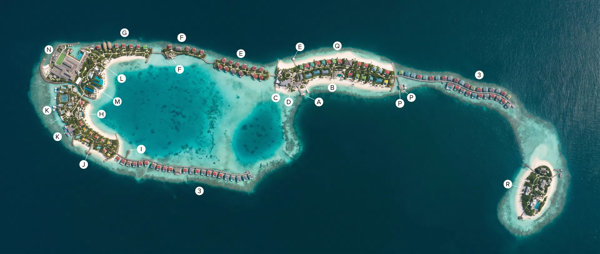 Waldorf Astoria Maldives Ithaafushi Island Map