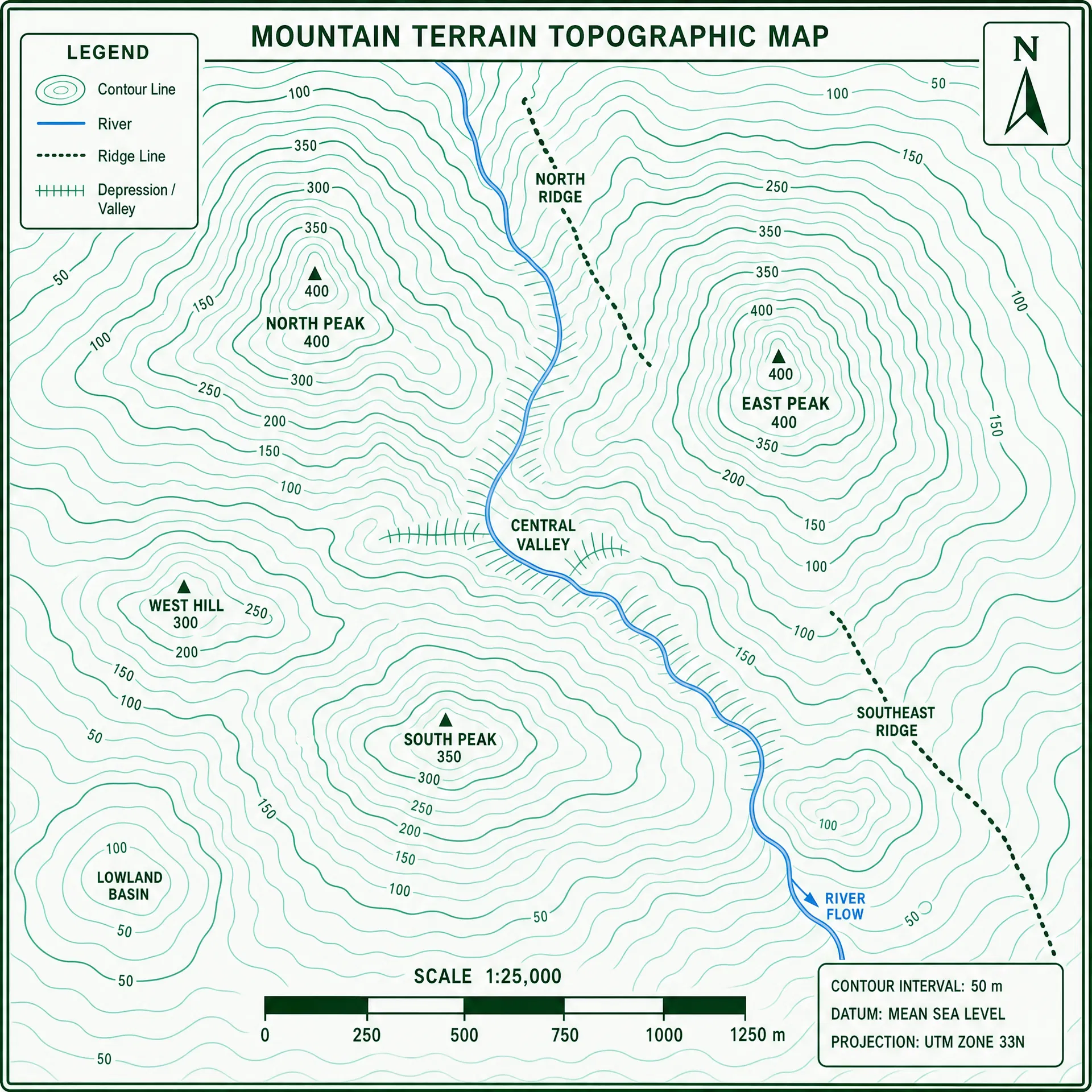 2D Contour Map