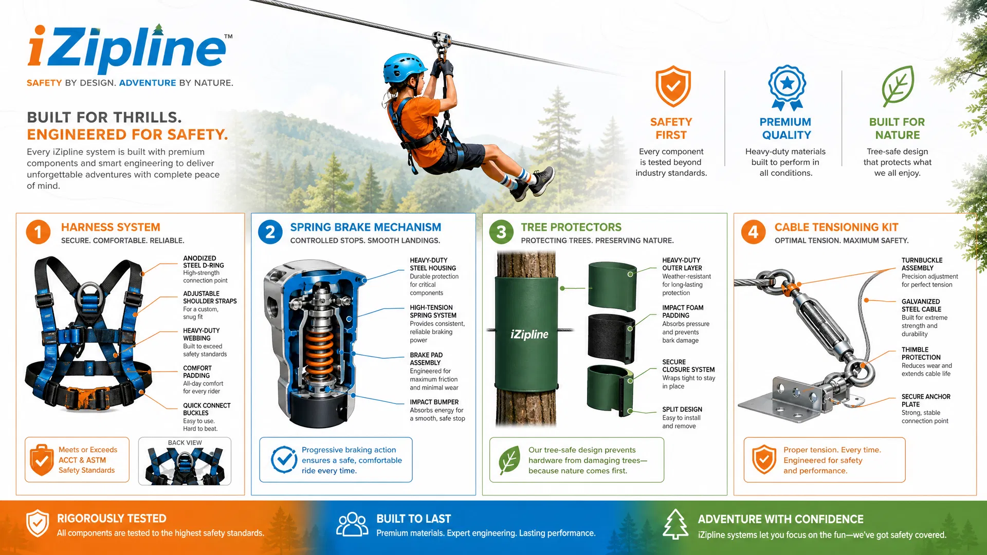 iZipline Safety Features