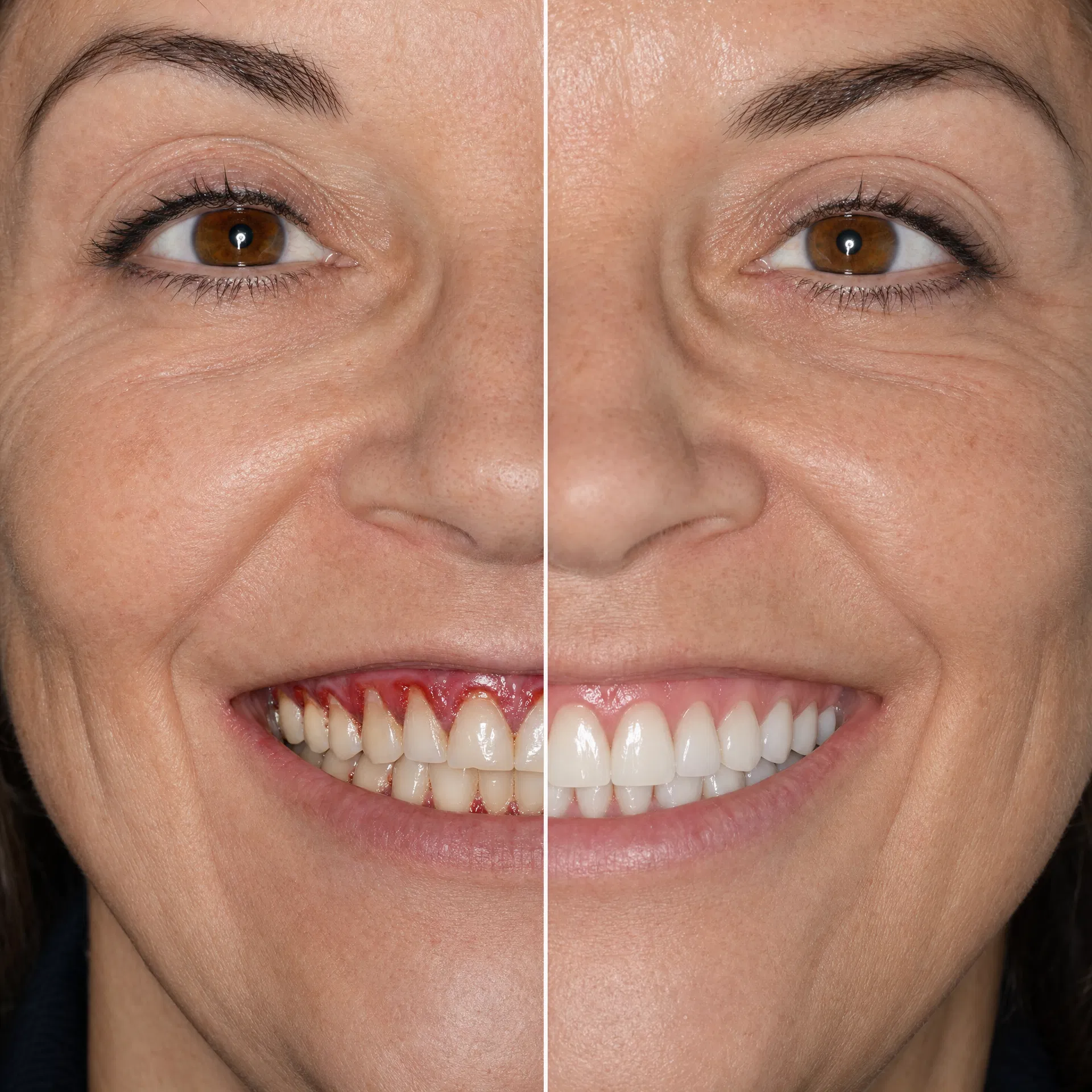 Before and after: Patricia W.'s gum transformation