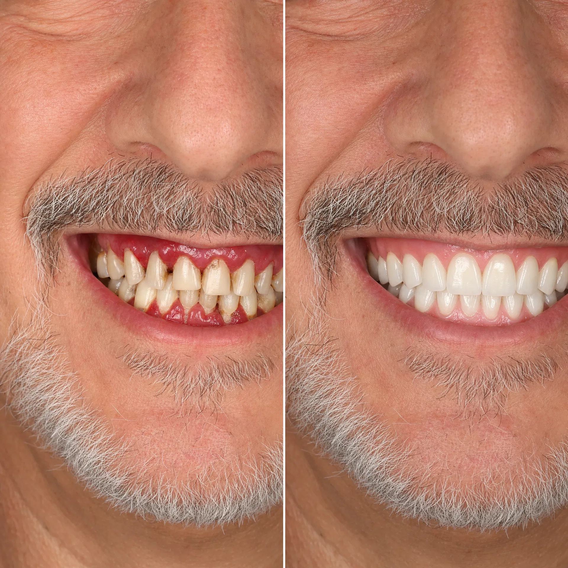 Before and after: Robert T.'s gum healing