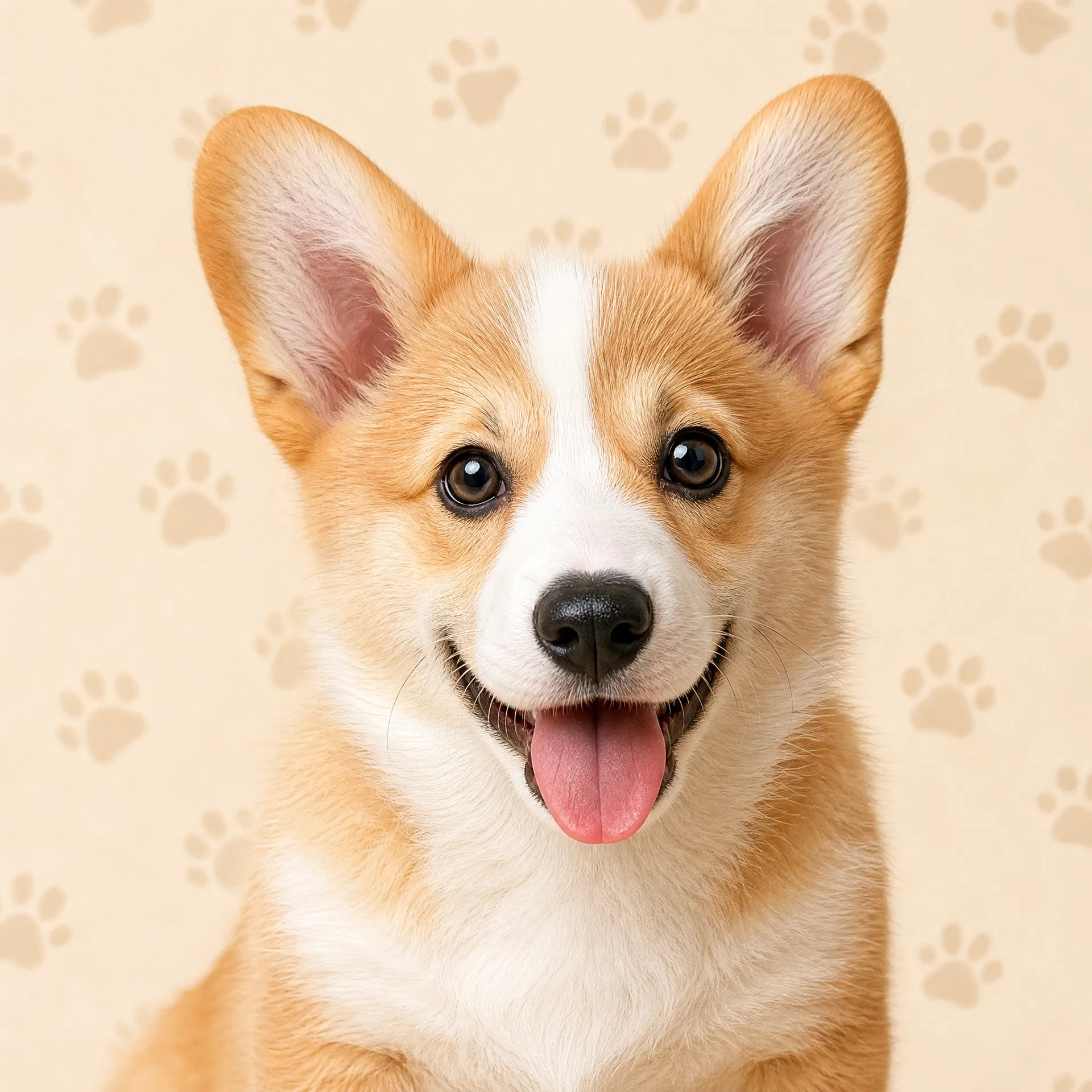 柯基犬豆豆的可爱头像