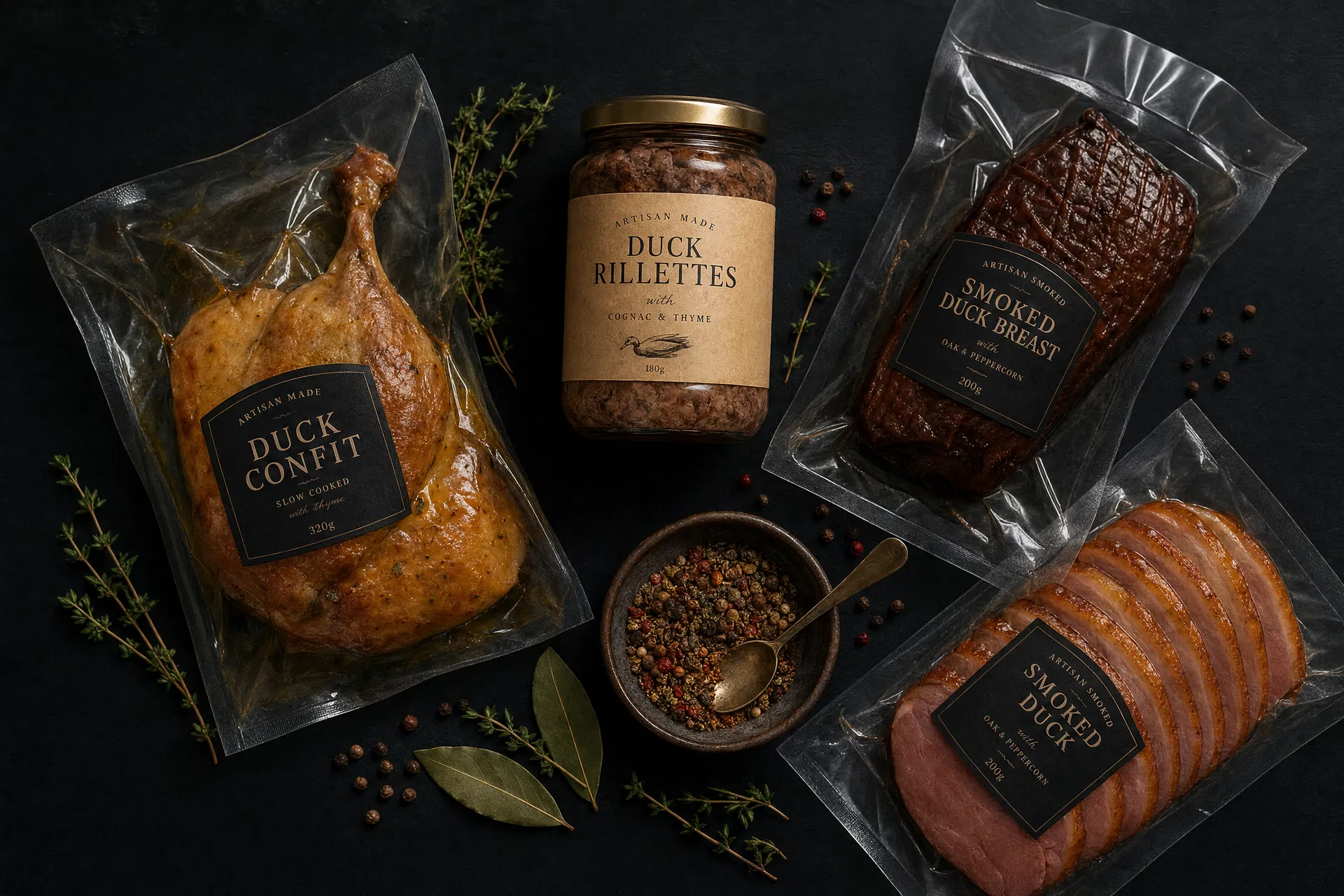 Chef Boutique premium artisan food products — duck confit, rillettes, sous vide meats, pulled pork and condiments available wholesale and retail in the Philippines
