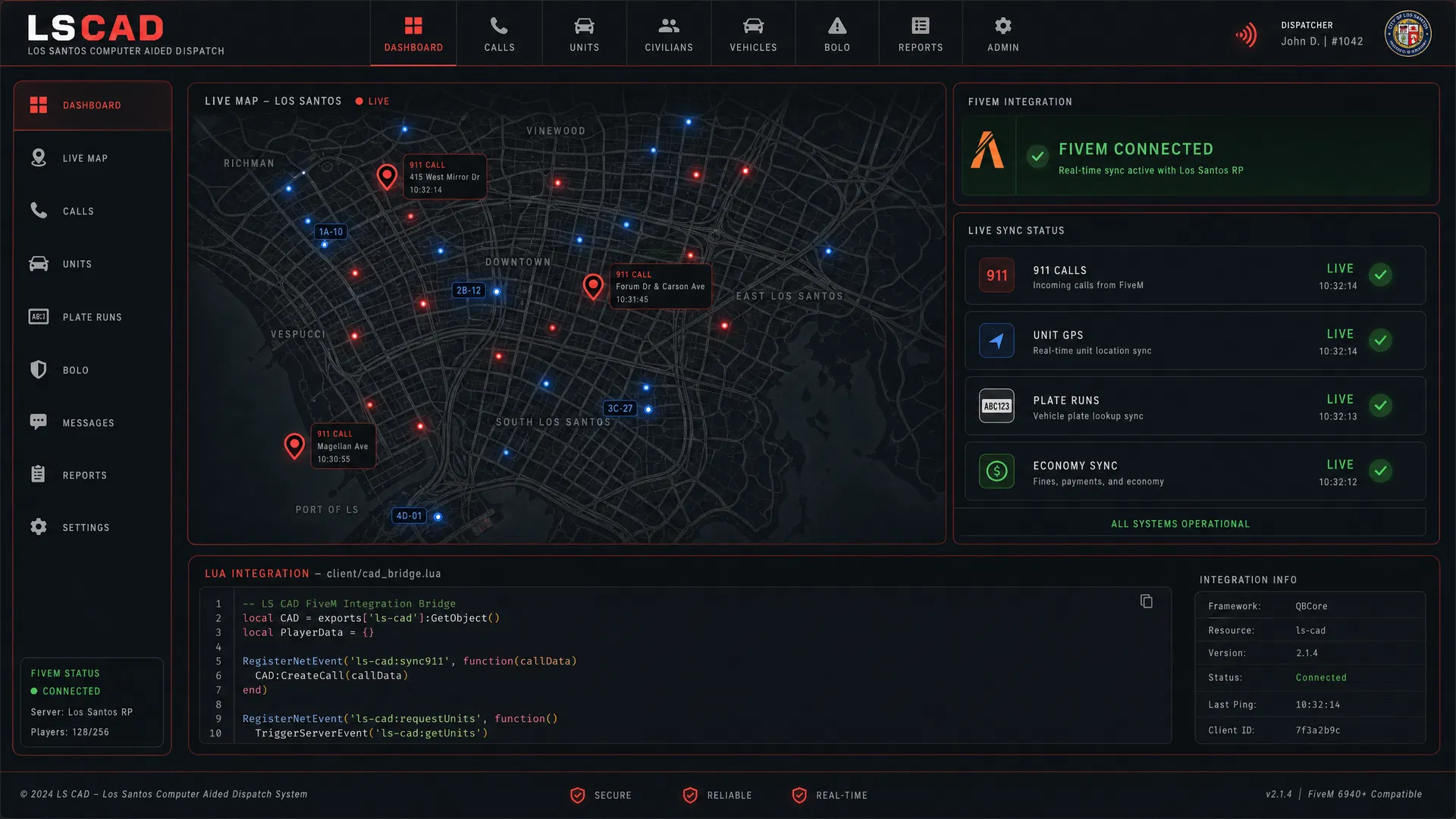 FiveM Integration Dashboard