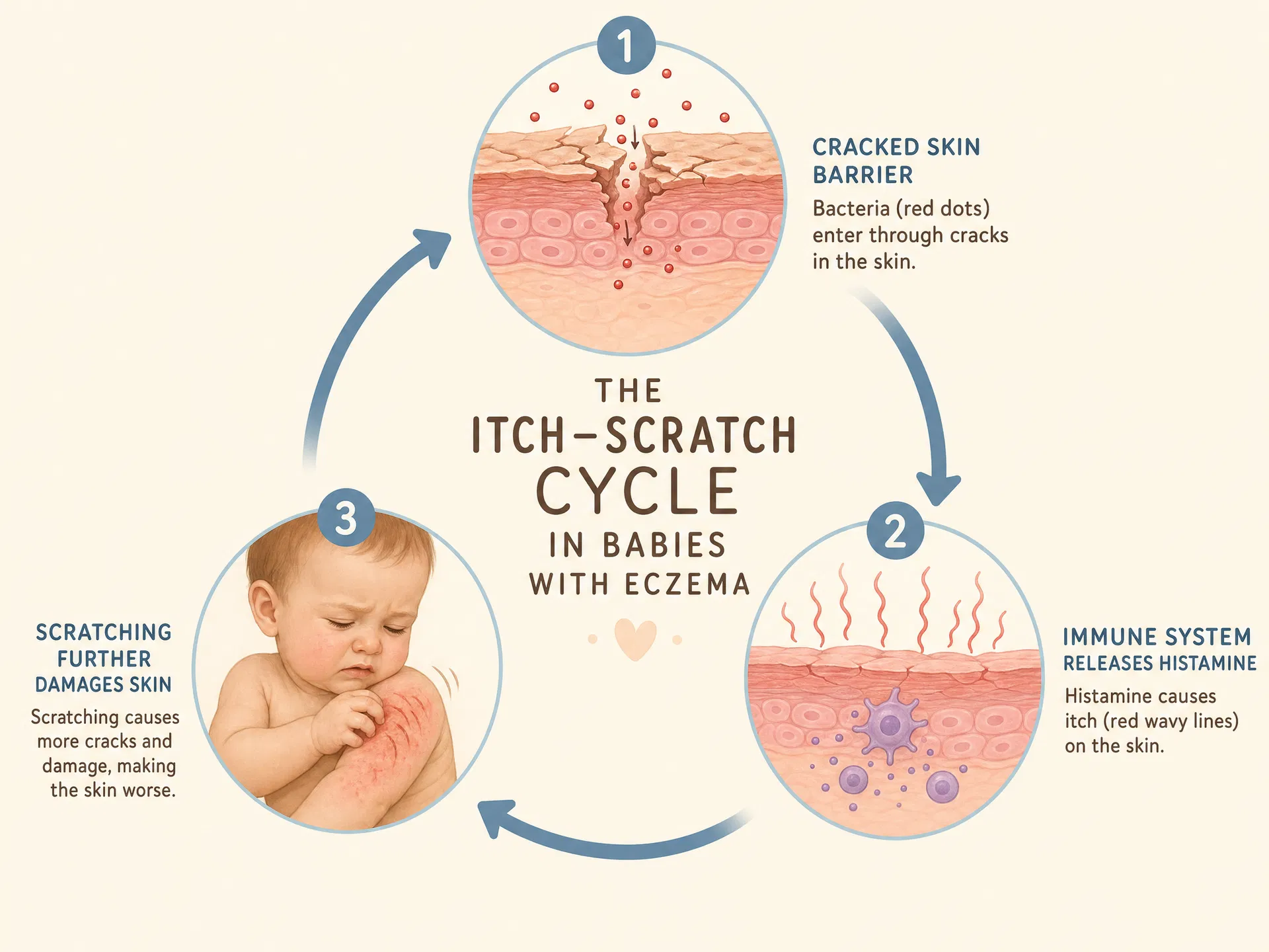 Itch-scratch cycle diagram