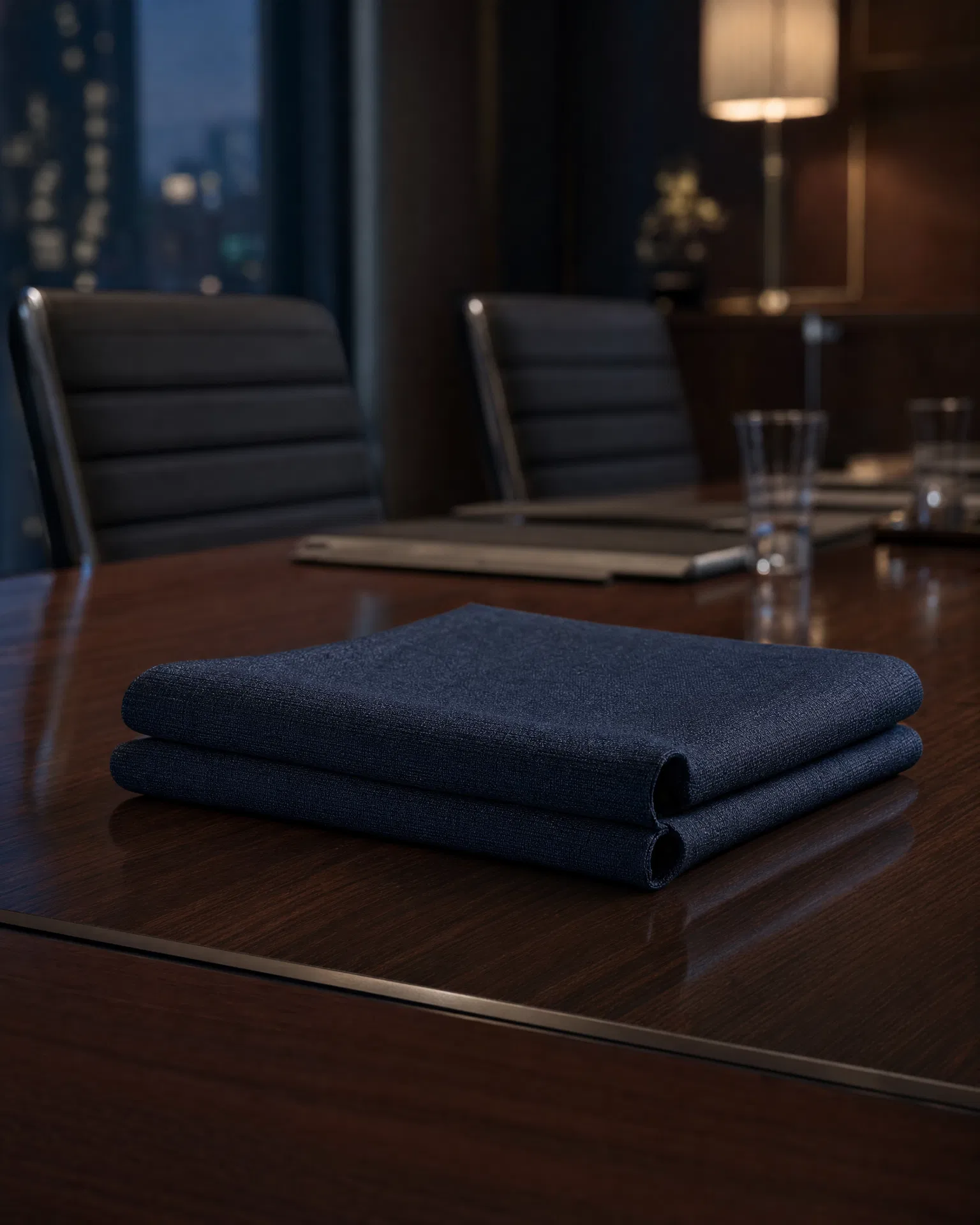 Confidential boardroom setting