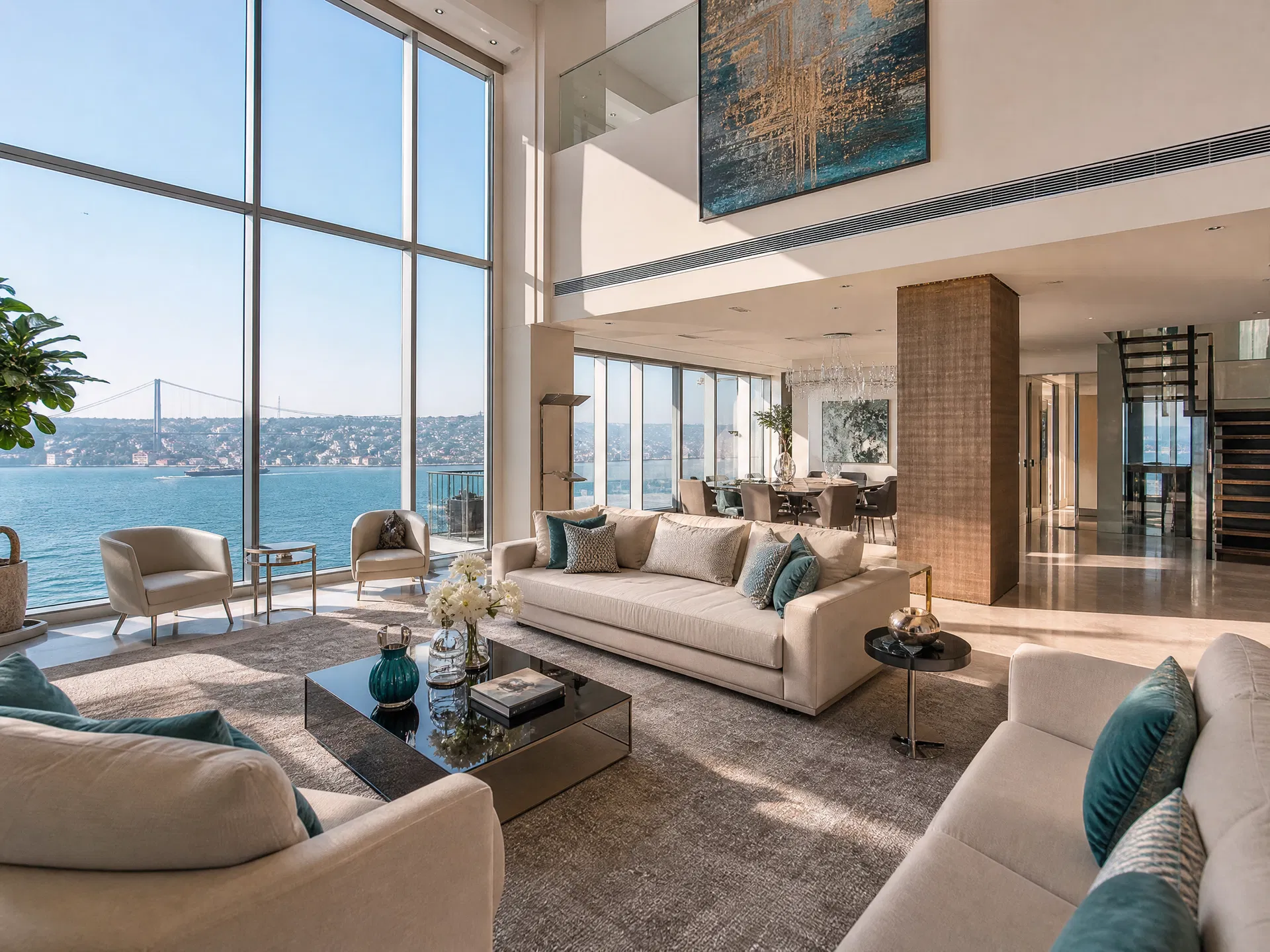 Boğaz Manzaralı Lüks Penthouse