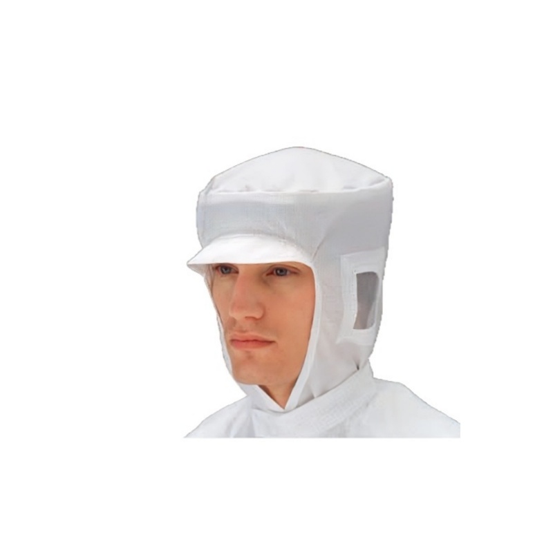 ESD Cleanroom Hood with Integrated Peak and Ear Mesh - Dragon Uniform & Apparel