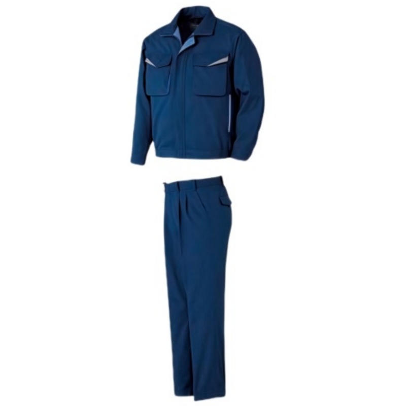 Professional Blue Industrial Workwear Uniform Set Jacket and Pants - ESD Workwear