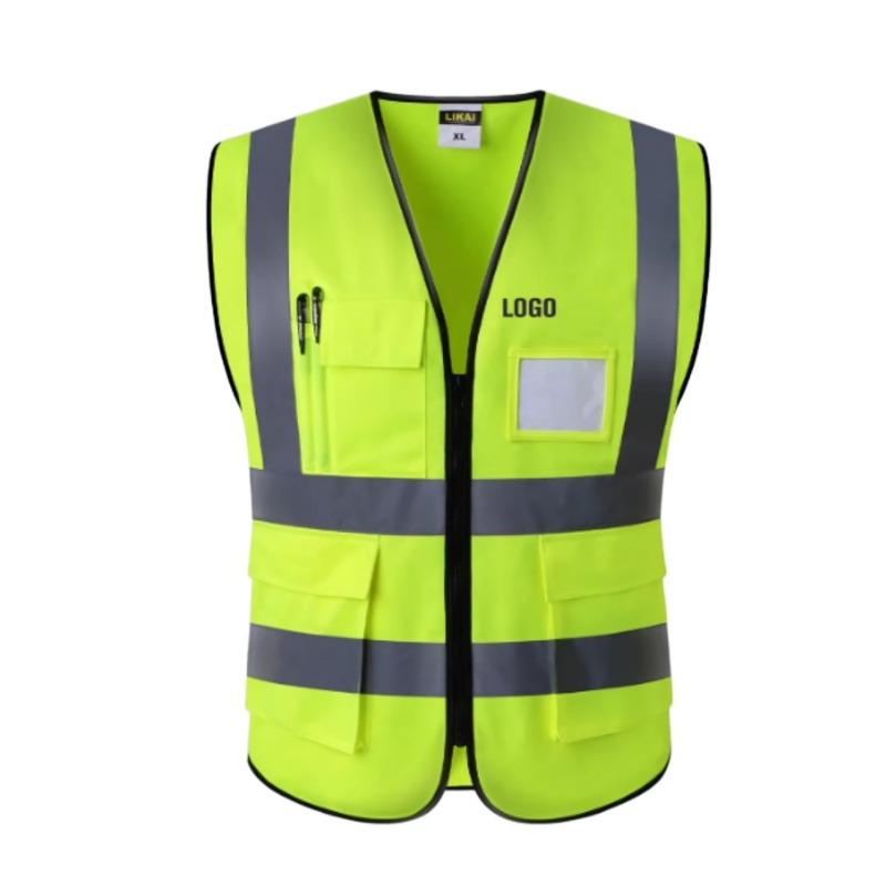 High-Visibility Reflective Safety Vest with Multi-Pockets for Enhanced Workplace Safety Singapore - Dragon Uniform
