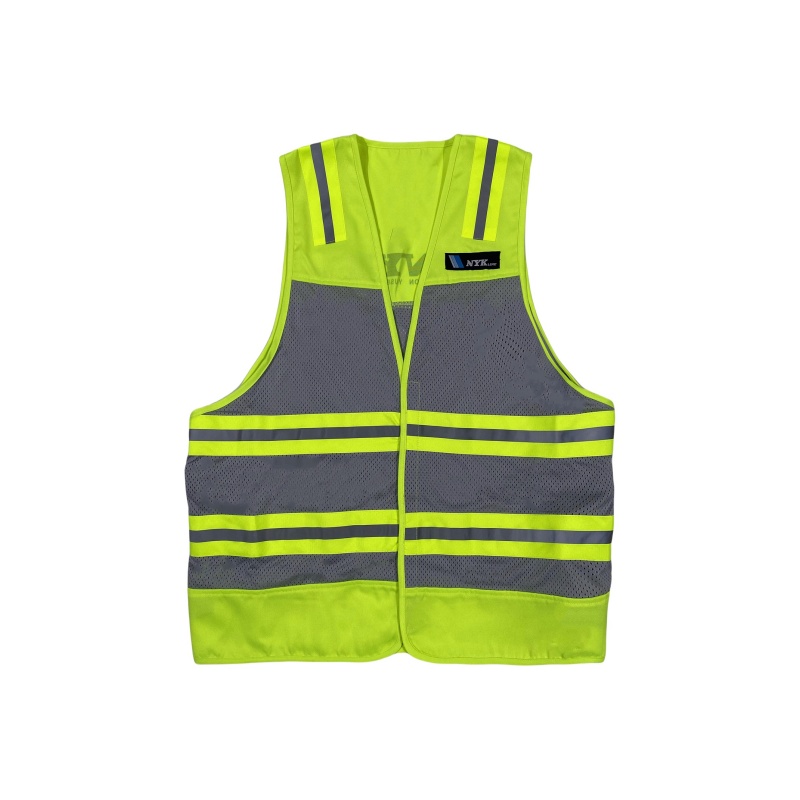 High-Visibility Mesh Safety Vest with Reflective Strips for Enhanced Workplace Safety - Dragon Uniform