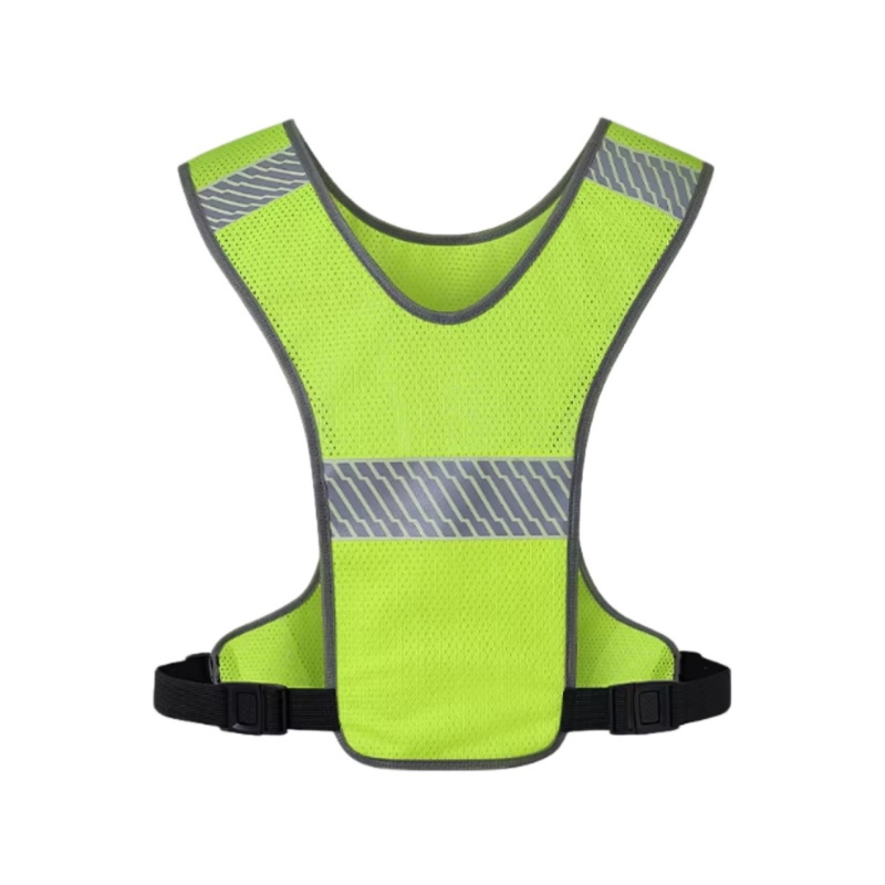 Lightweight Mesh High-Visibility Safety Vest with Reflective Stripes for Enhanced Workplace Safety - Dragon Uniform