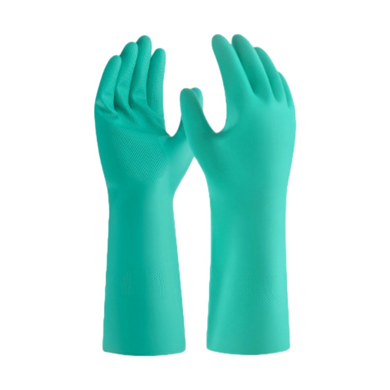 Durable Teal Rubber Gloves: Enhanced Grip for Industrial & Household Protection in Singapore - Dragon Uniform
