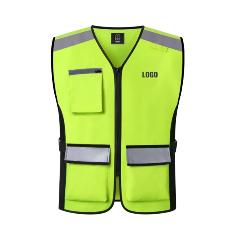 High-Visibility Multi-Pocket Reflective Safety Vest for Enhanced Workplace Protection - Dragon Uniform