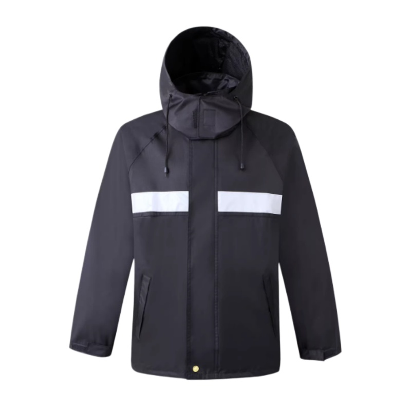 Durable Waterproof Reflective Safety Jacket with Hood for Outdoor Work in Singapore - Dragon Uniform
