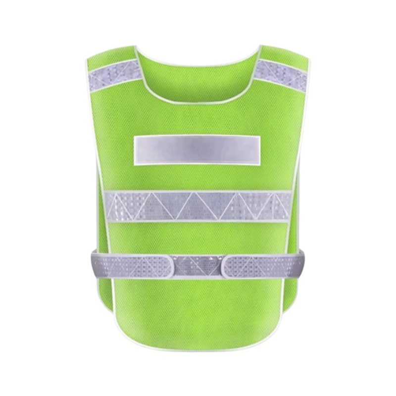 High-Visibility Mesh Safety Vest with Reflective Strips for Enhanced Workplace Safety - Dragon Uniform
