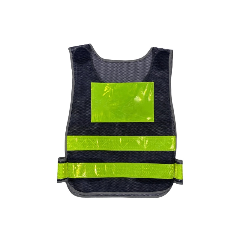 Lightweight Mesh High-Visibility Safety Vest with Reflective Strips for Enhanced Workplace Safety - Dragon Uniform