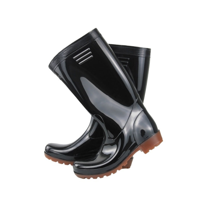 Durable Waterproof Black PVC Work Boots for Industrial & General Use - Dragon Uniform