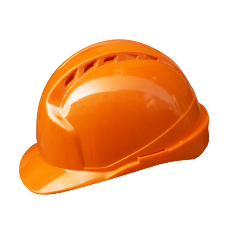 Durable Ventilated Orange Safety Helmet for Construction & Industrial Workplace Protection - Dragon Uniform