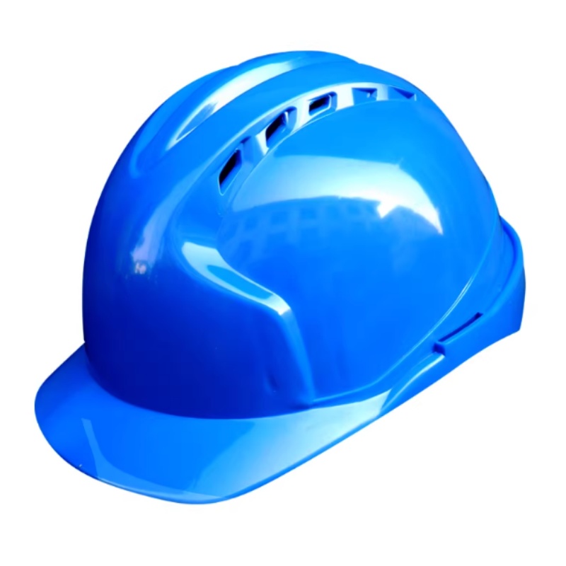 Durable Blue Vented Safety Helmet Hard Hat for Construction Industrial Use - Dragon Uniform & Apparel