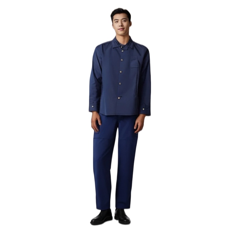 Professional Blue Maintenance Workwear Uniform Set for Industrial and Technical Technicians - Dragon Uniform
