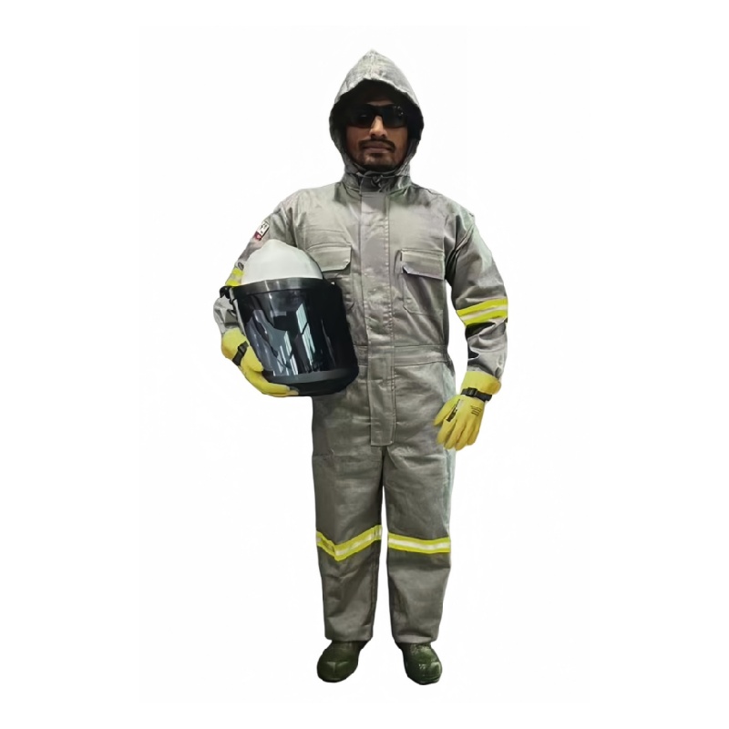 Heavy-Duty Flame Retardant Protective Coverall Suit for Industrial Safety - Dragon Uniform