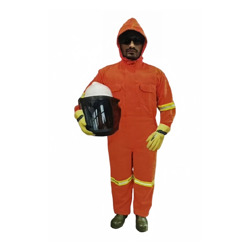 Heavy-Duty Flame Retardant Safety Coverall Suit For Industrial Protection - Dragon Uniform