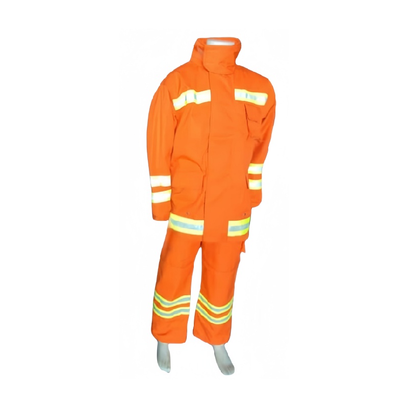 High Visibility Flame Retardant Firefighter Protective Safety Suit with Reflective Striping - Dragon Uniform