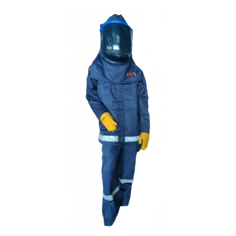 Heavy-Duty Industrial Sandblasting Protective Suit with Helmet and Gloves - Dragon Uniform