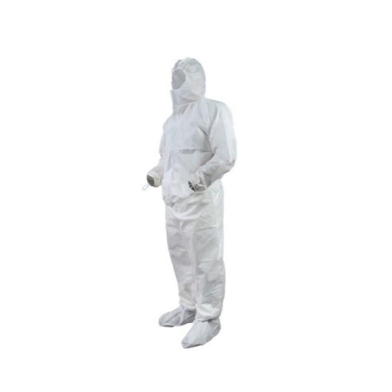 Disposable Protective Coverall Suit with Integrated Hood for Industrial Safety - Dragon Uniform