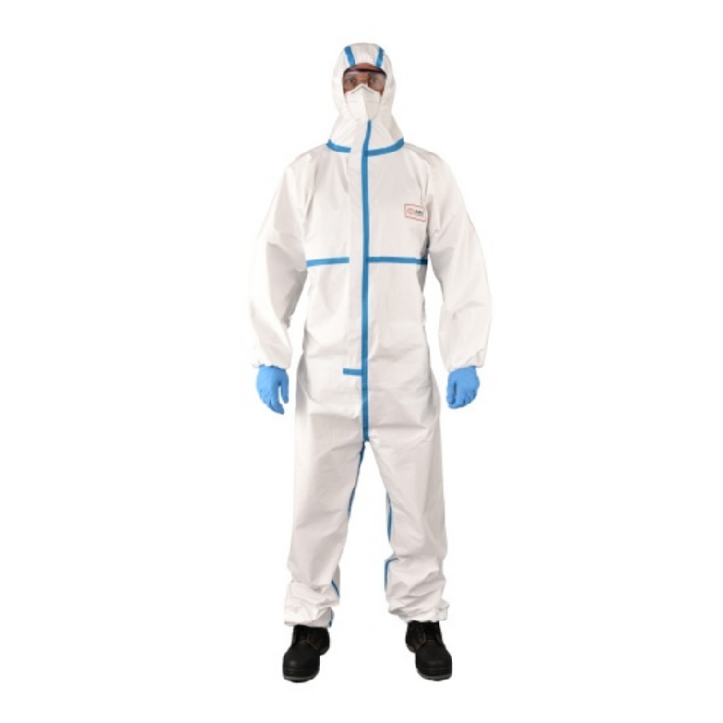 Protective Disposable Full Body Coverall Hazard Suit for Medical and Industrial Use - Dragon Uniform