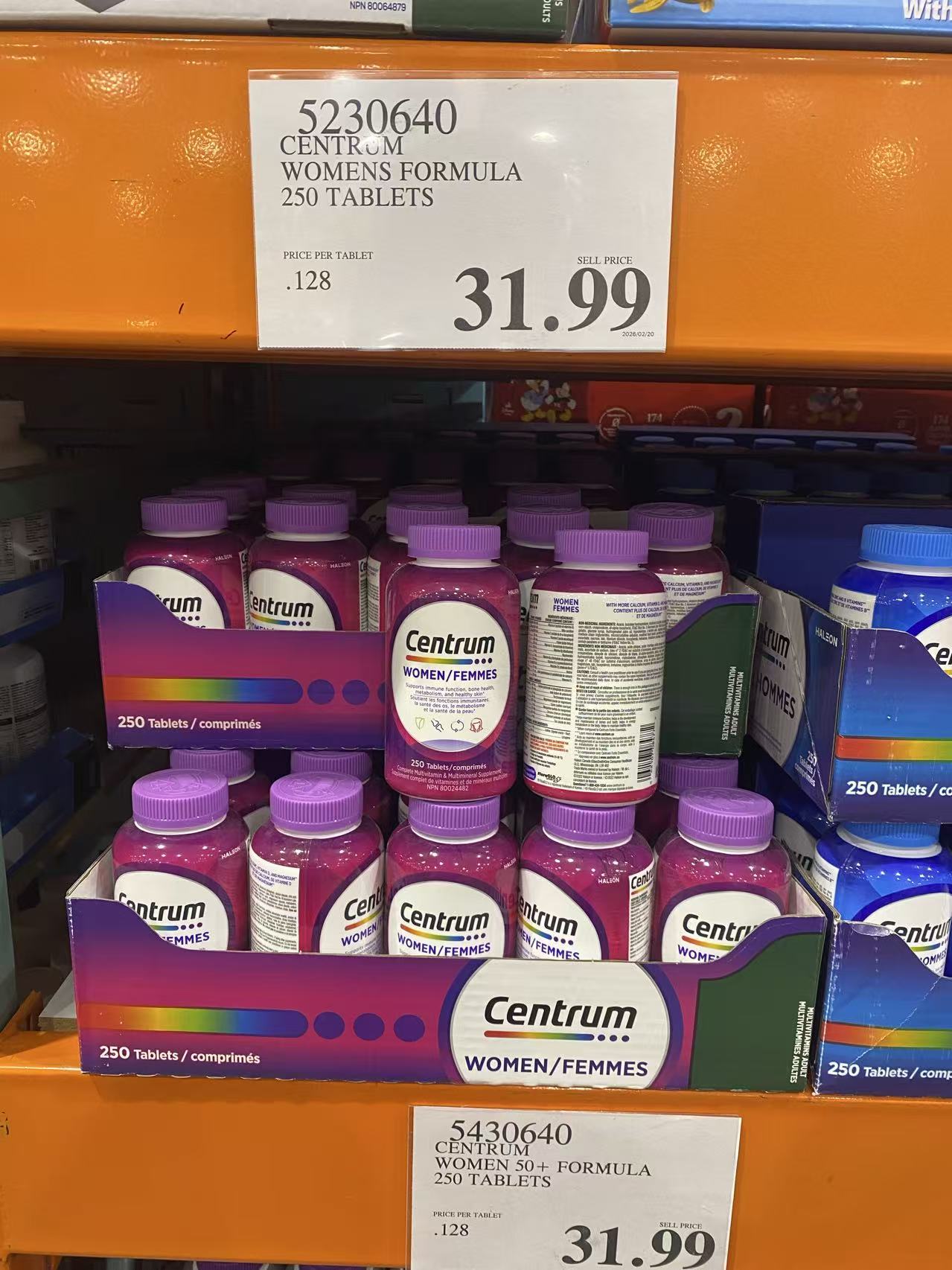 CENTRUMWOMENS FORMULA250 TABLETS