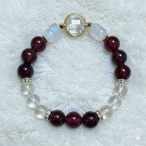 草莓晶月光石手鏈